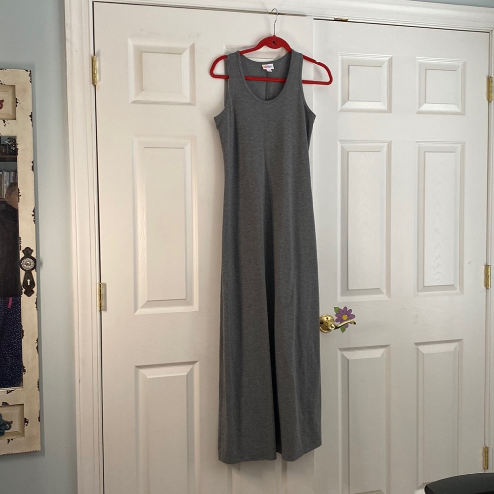 LLR Gray tank maxi dress